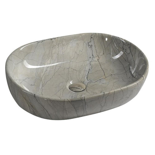 DALMA Keramik-Waschtisch 59x42 cm, grigio