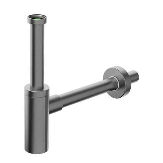 INOXMATER Waschtisch-Siphon 5/4", Ablauf 32mm, Edelstahl/Gun metal