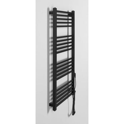 METRO-E Elektrischer Badheizkörper, gerade, 500x1060 mm, 400 W, Schwarz matt