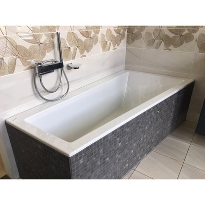 ANDRA R SLIM asymmetrische Badewanne 170x90x45cm, weiss