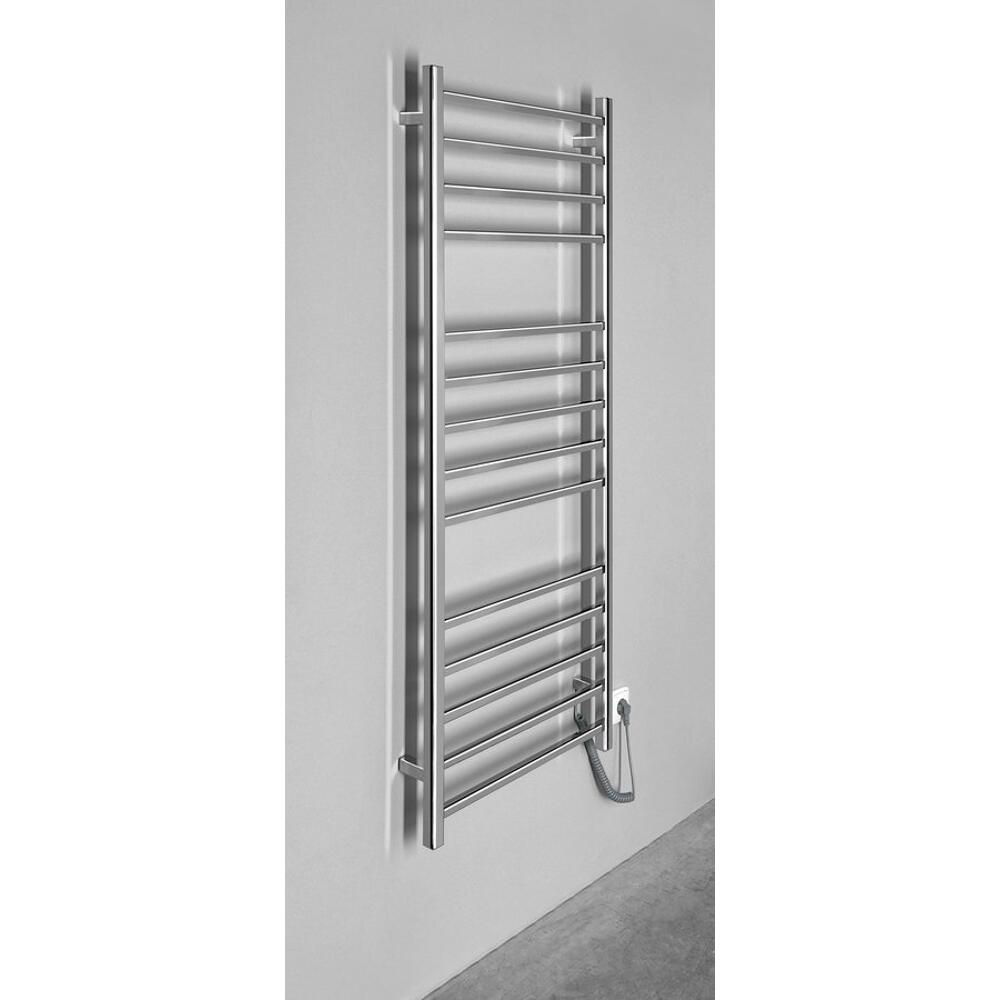 ESKINADO Handtuchtrockner elektrisch, 600x1500 mm, 130 W, polierter Edelstahl