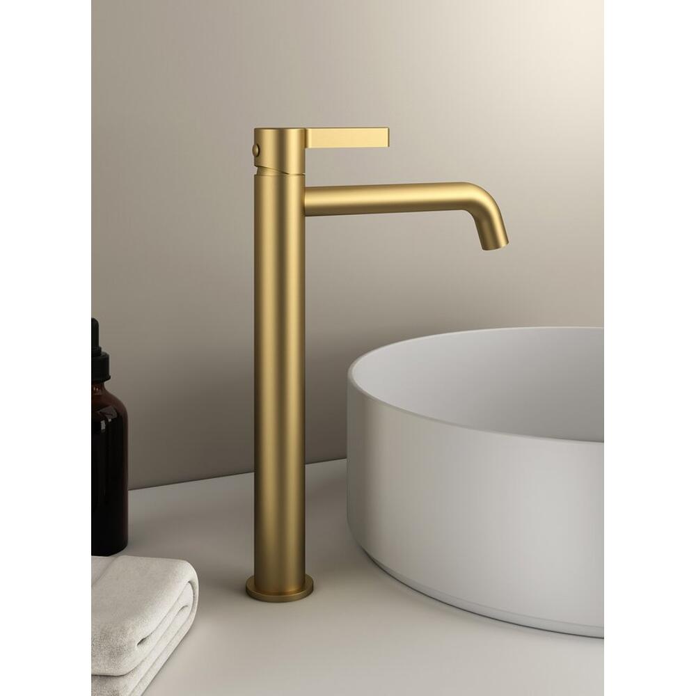 ICONIC Waschtischarmatur, hoch, Gold matt
