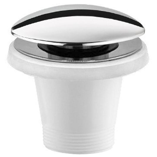 Wannen-Ablauf 6/4", klick-klack, Chrom