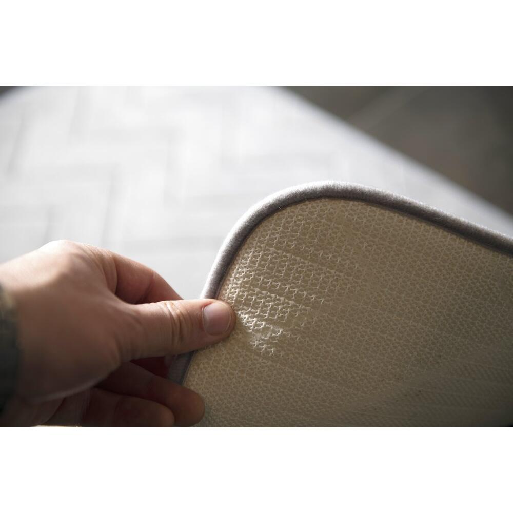 MOUSSE Badematte, 50x80cm, 100% Polyester, Anti-Rutsch, anthrazit