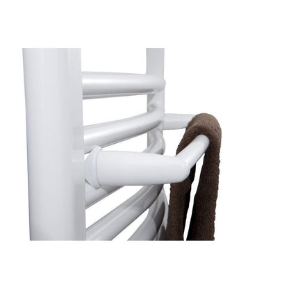 Handtuchtrockner für Heizkörper 43cm, gebogen, Weiß