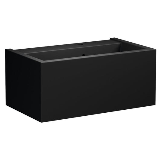 KANAAL Keramik-Waschtisch 80x46,5cm, schwarz matt