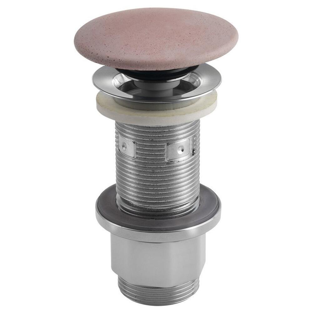 Waschbecken-Ablaufgarnitur 5/4", klick-klack, Beton-Stopfen, 10-80mm, Rosa matt