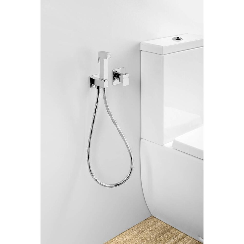 LATUS Unterputz-Armatur mit WC-Handbrause, Chrom