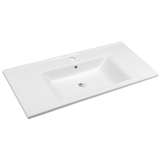 ZUNO 100 Keramik-Waschtisch 100x45cm, weiss