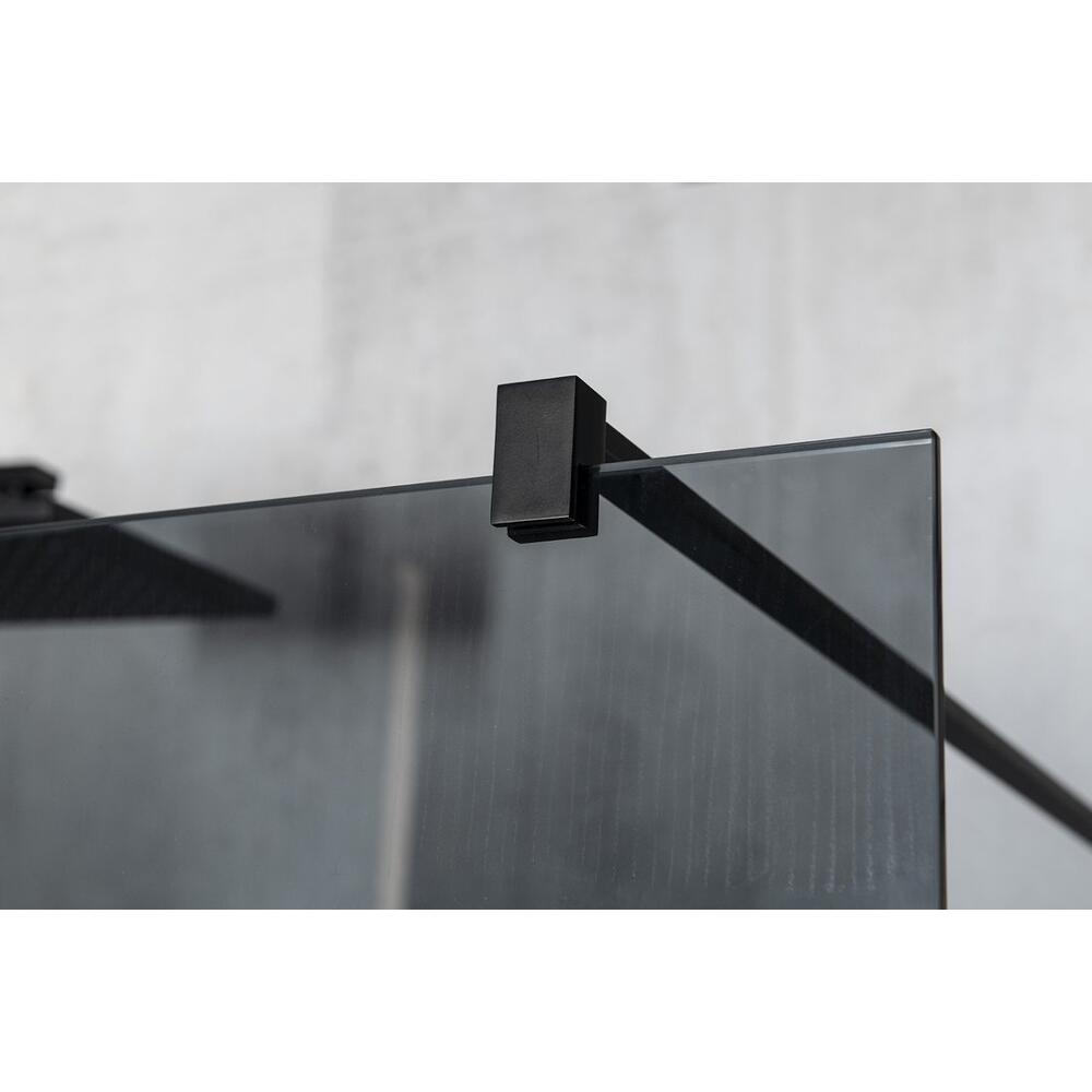 VARIO BLACK Walk-In Duschwand, Nordic Glas, 900 mm