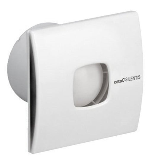 SILENTIS 12 T Badlüfter axial mit Zeitschaltuhr, 20W, Rohrleitung 120mm, weiß