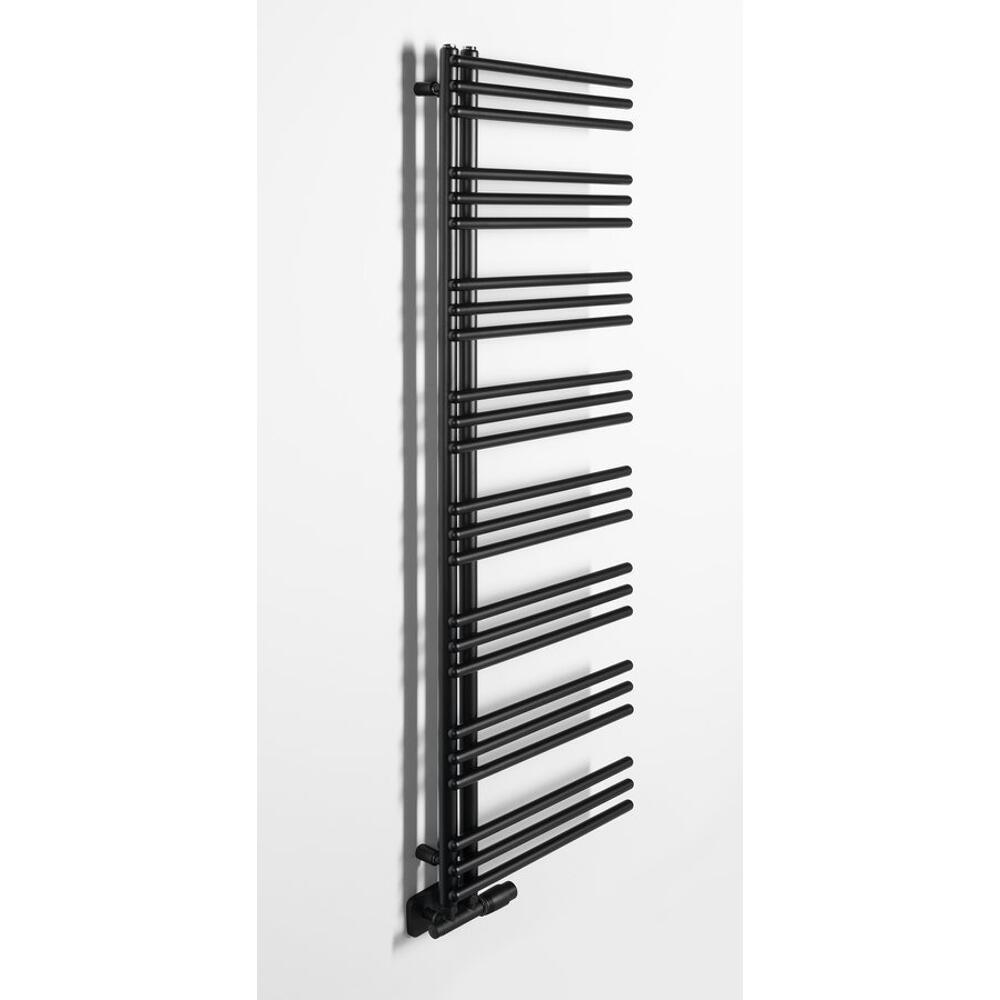POSEIDON Badheizkörper 450x1540mm, Schwarz matt