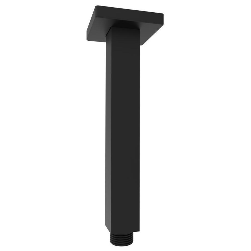 Decken-Duscharm, Quadratisch, 200mm, Schwarz matt