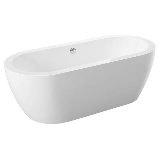 SAMIRA freistehende Badewanne 173x78x59cm, Weiß