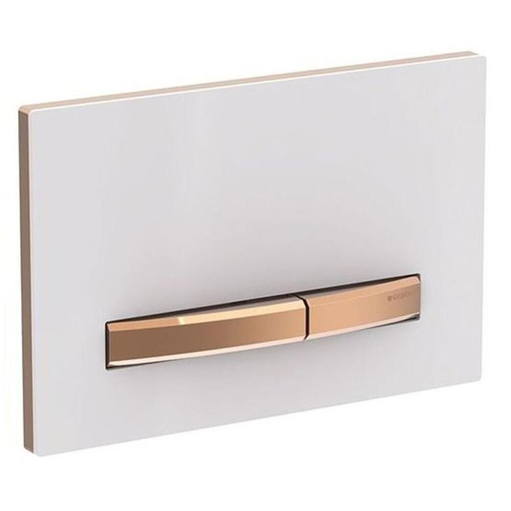 GEBERIT SIGMA50 Dual Betätigungsplatte, weiß/roségold