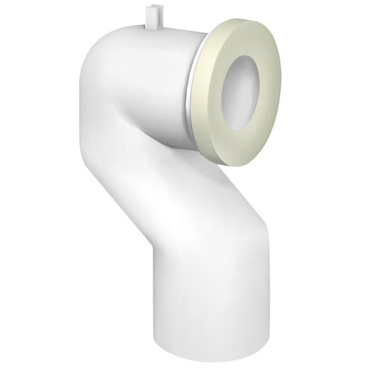 WC-Bogen 90°, D. 110mm, Offset, ABS/weiß