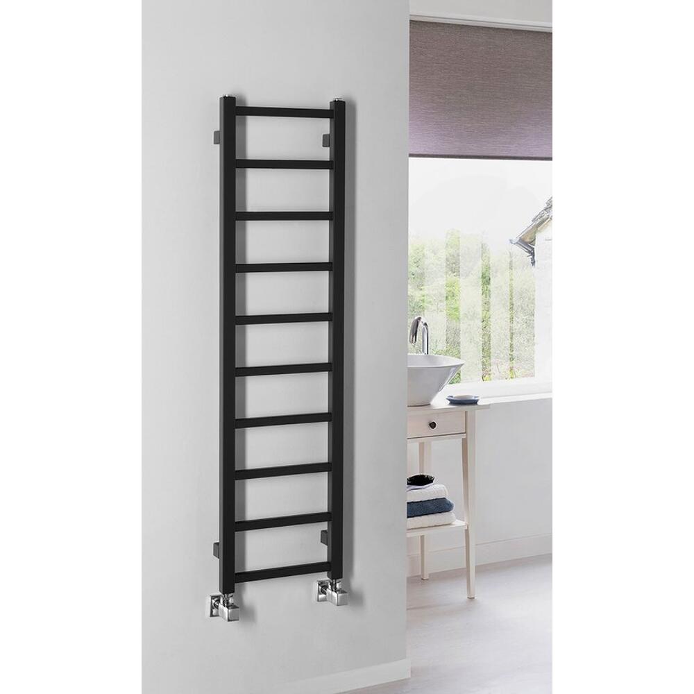 METRO LIGHT Badheizkörper 300x1140 mm, 200W,Schwarz matt