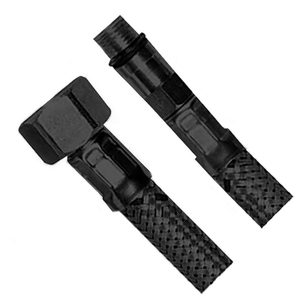 Flexibler Schlauch, Edelstahl M10x3/8", 40cm, Schwarz matt