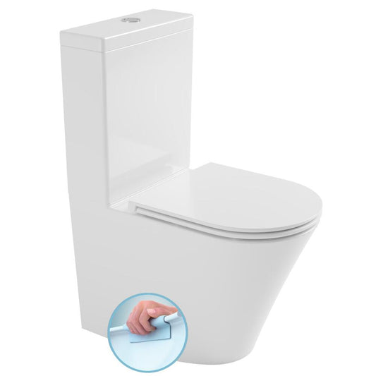 FEIN Kombi-WC, spülrandlos, Abgang senkrecht/waagerecht, weiß