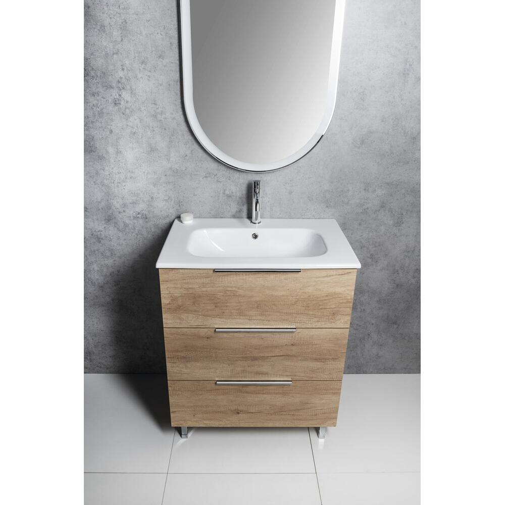 PIEDRA Keramik-Möbelwaschbecken 81x46,5cm, Weiß