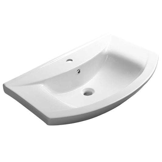 ZERO Keramik-Waschtisch 75x48,5cm, weiss