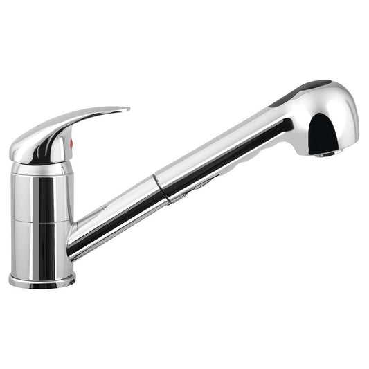KASIOPEA Küchenarmatur mit ausziehbarer Spülbrause, Chrom