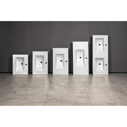 SLIM Keramik-Waschtisch, 71x46,5cm, Weiß