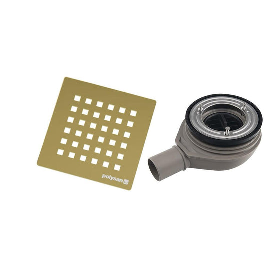 FLEXIA Duschwannenablauf, Ø 90mm, DN40, gold