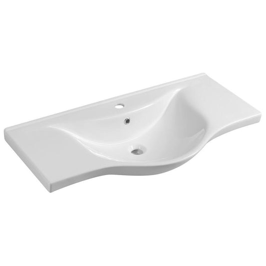 ZARA 100 Keramik-Waschtisch 99,5x46,5cm, weiß