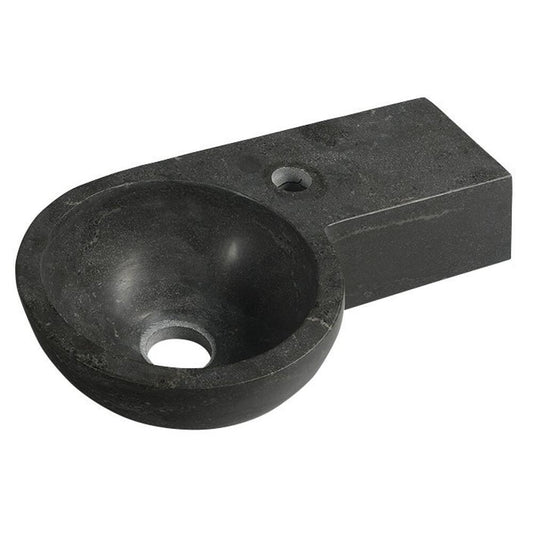 BLOK Stein-Waschtisch 40x23cm, Anthrazit schwarz