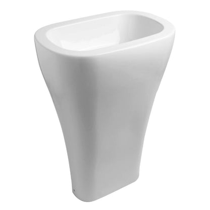 AQUATECH Keramik-Waschtisch freistehend 60x85x40cm, weiß