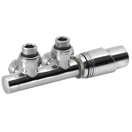 WICHER Thermostat-Anschlussgarnitur für Mittelanschluss 50mm, Chrom