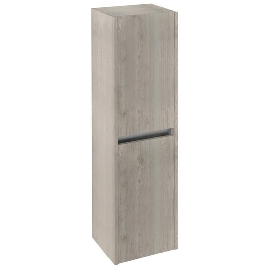 NIRONA hochschrank 35x140x30cm, 2x Tür, links/rechts, Eiche Mocca