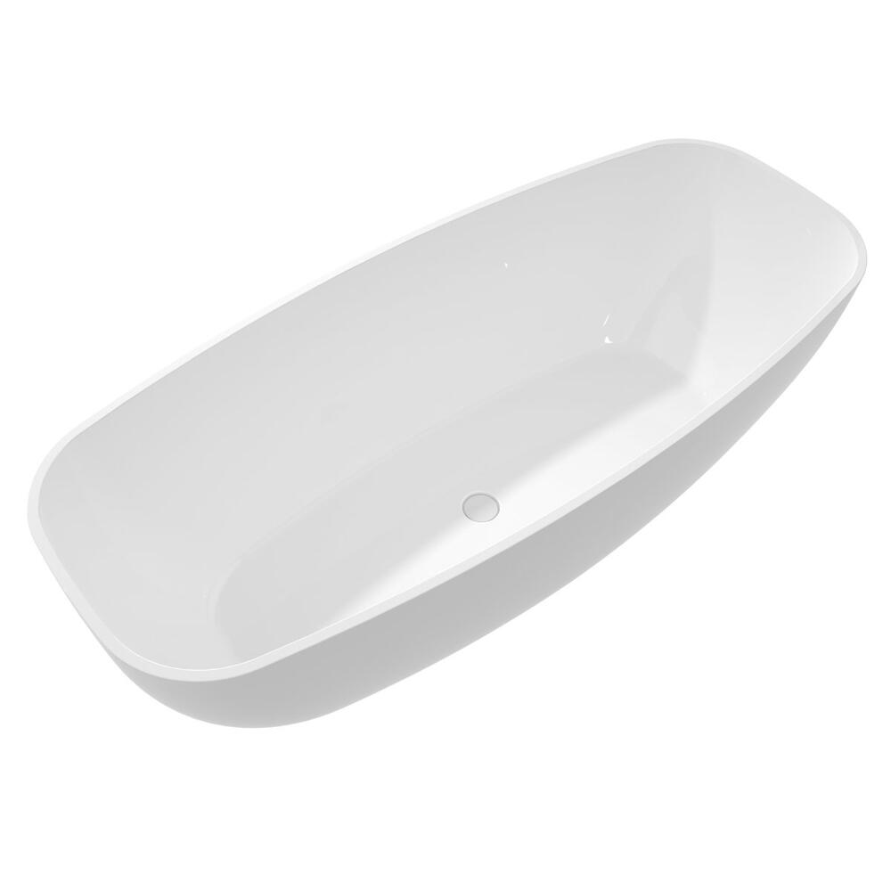 IPANEMA Gussmarmor- Badewanne 168x72x49cm, weiß