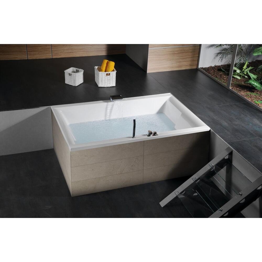 DUPLA Badewanne mit Rahmengestell 180x120x54cm, weiß
