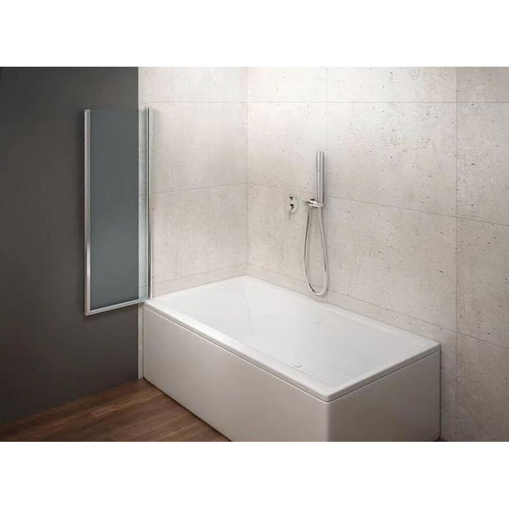 WILA Wannenabtrennung 900x1400mm, Chrom, Klarglas