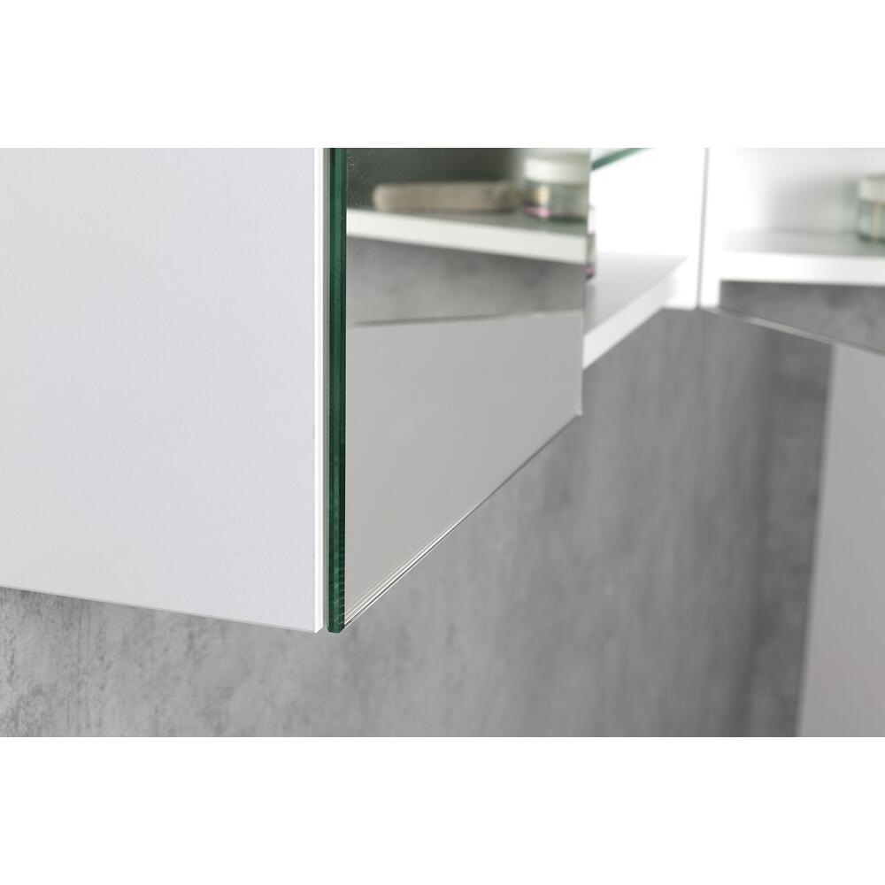 NEON Spiegelschrank, 60x66,5cm, weiß