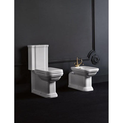 WALDORF Kombi-WC, Abgang senkrecht/waagerecht, weiß-Chrom