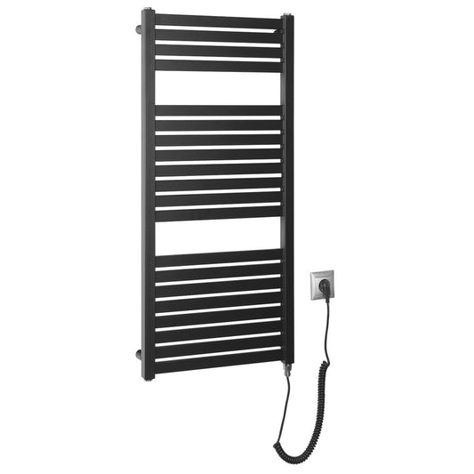 TONDI-E Elektrischer Badheizkörper, Gerade, 450x970 mm, 300 W, Schwarz mat