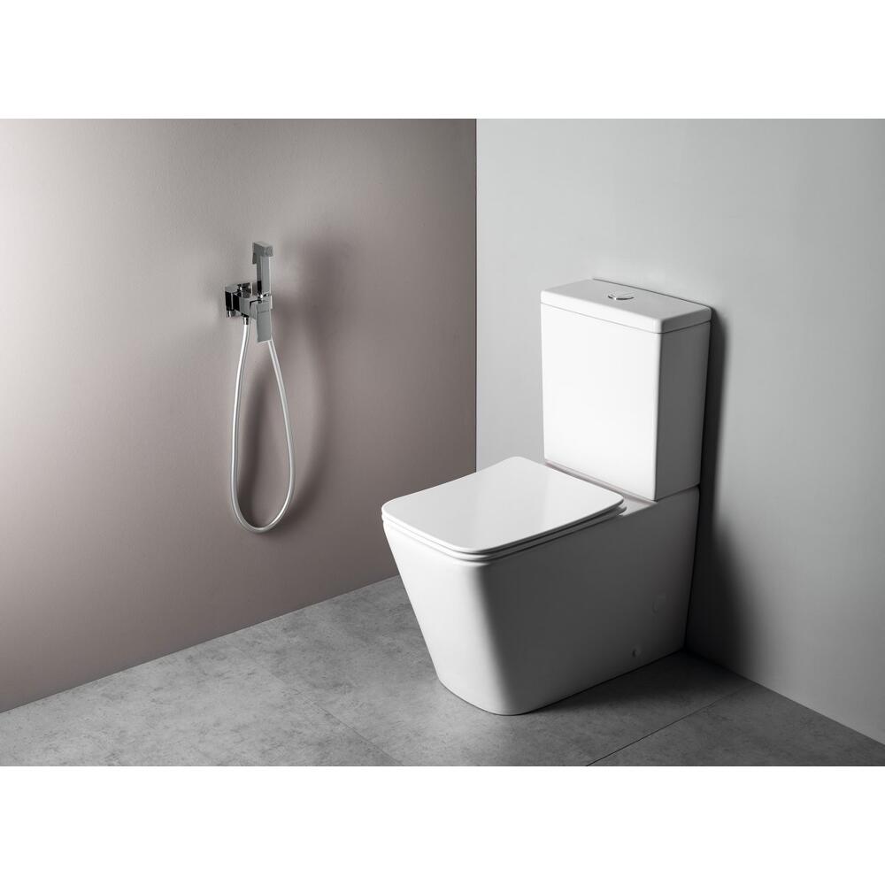 CUBEMIX Bidetarmatur mit Brausestopp, Chrom