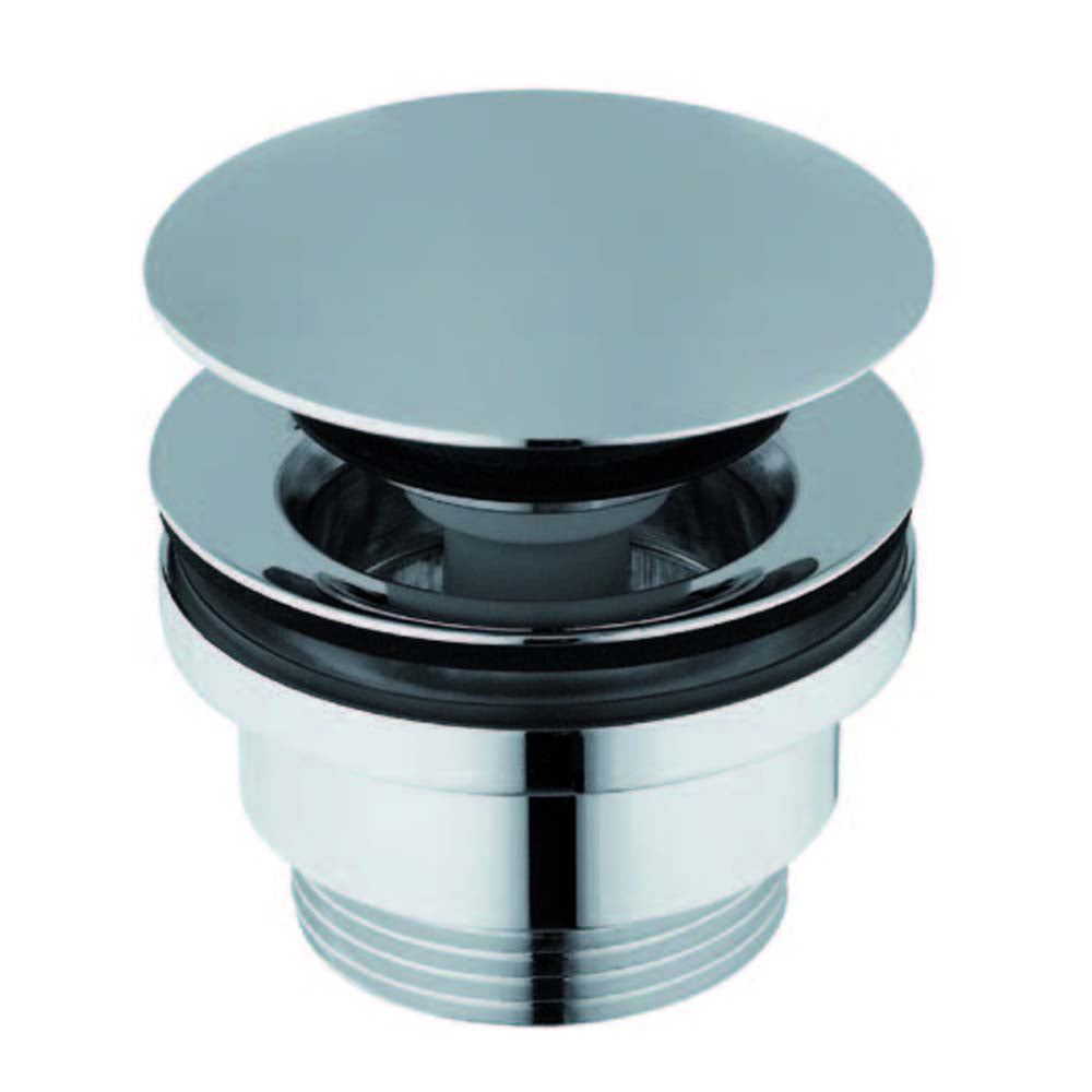 Ablaufgarnitur 5/4", klick-klack, großer Stopfen, H. 30-45mm, Chrom