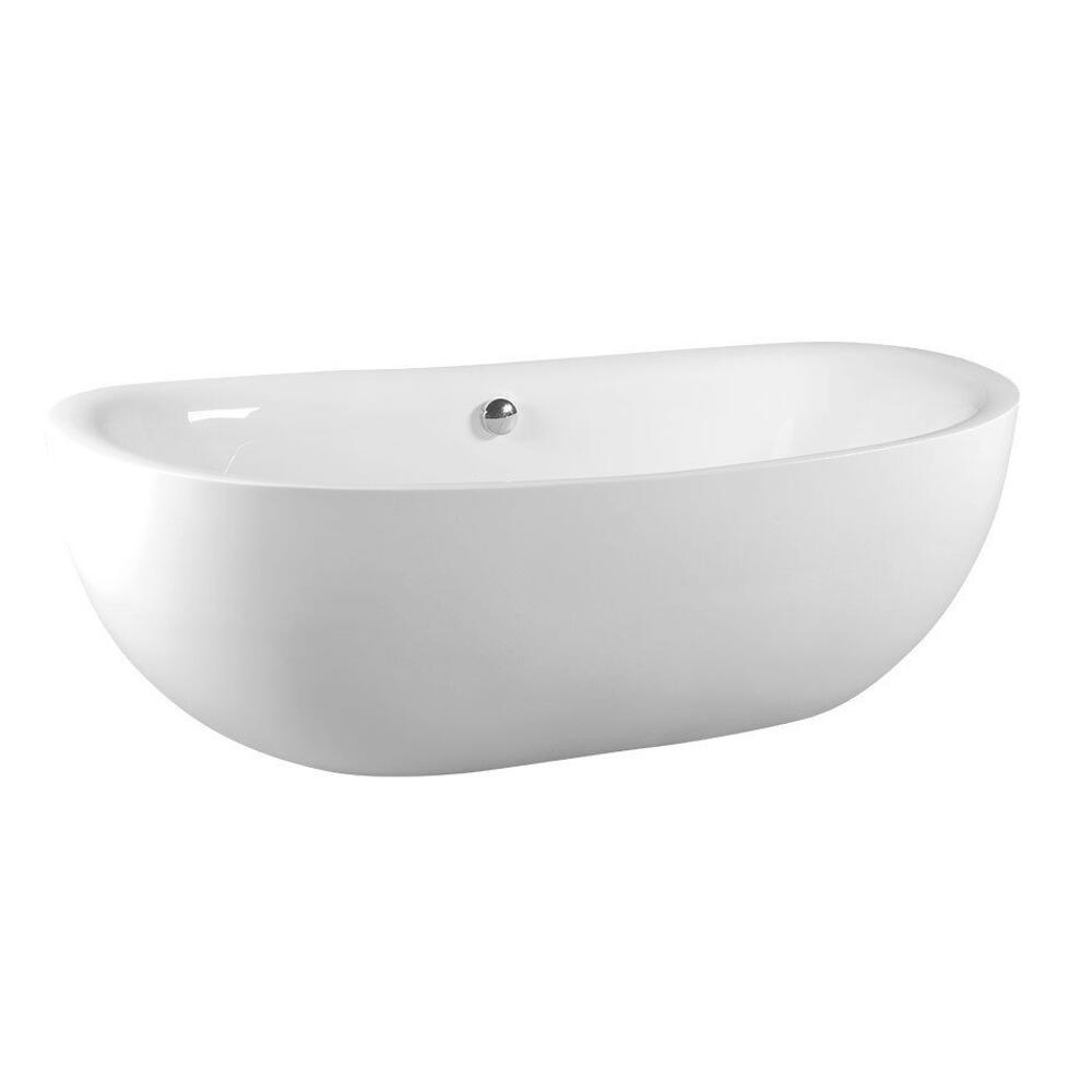 ZASU freistehende Badewanne 180x81x58, weiß