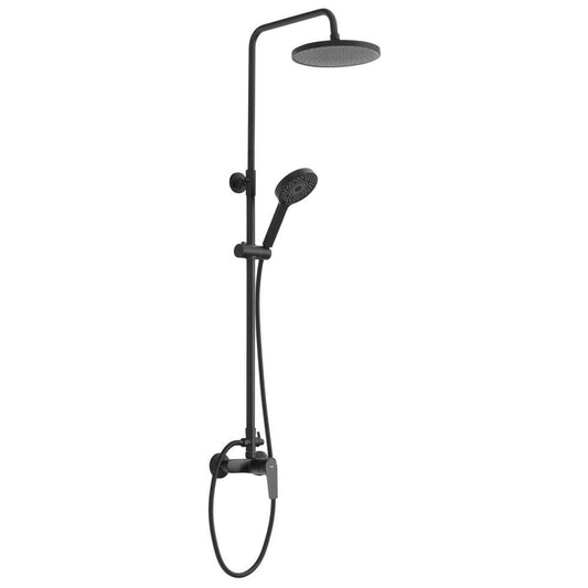 LOTTA Duschsäule mit Armatur, schwarz matt