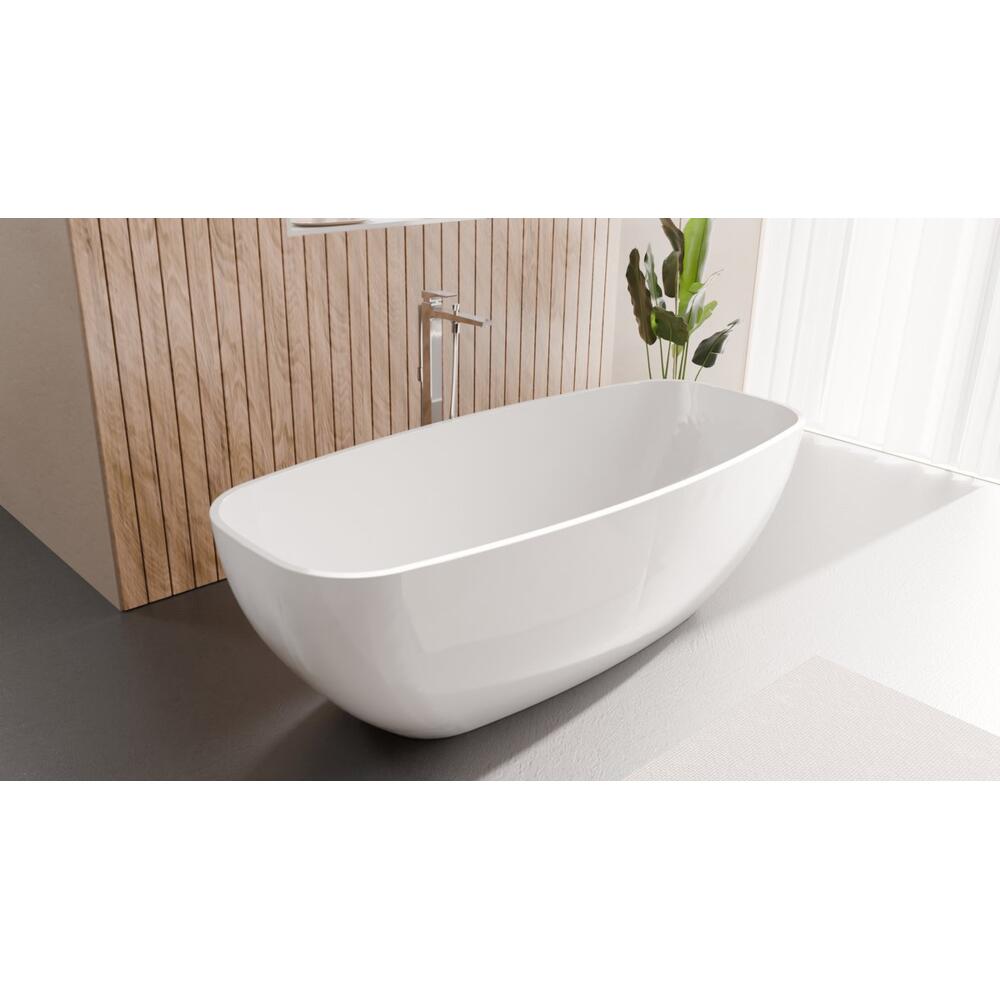 IPANEMA Gussmarmor- Badewanne 168x72x49cm, weiß