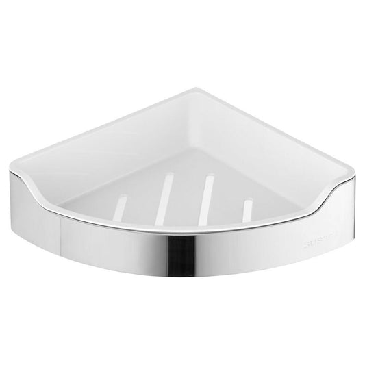 SAMBA Eck Duschablage, 218x63x218mm, polierter Edelstahl