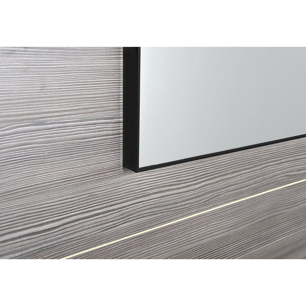 AROWANA Spiegel mit Rahmen, 1200x600mm, schwarz