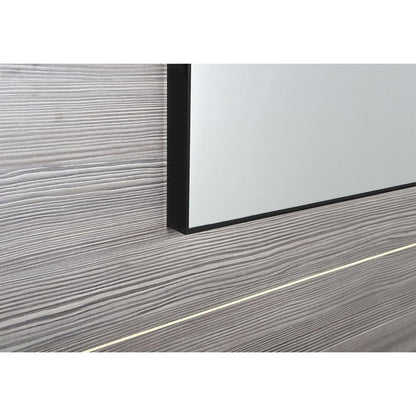 AROWANA Spiegel mit Rahmen, 1200x600mm, schwarz