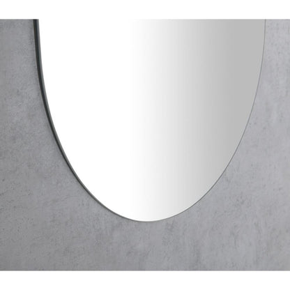 Spiegel mit Schnittkante 50x85cm, Oval, CU free