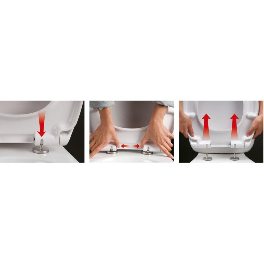 EDITA WC Sitz, SLIM, Soft Close, Easy Take, Weiß
