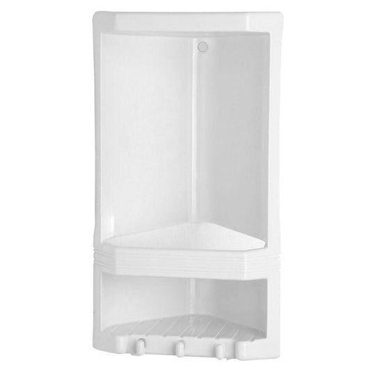 JUNIOR Eckregal 2-Fach, 18,9x38,5x13,9 cm, Thermoplast, weiß